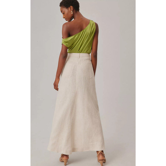 Reformation Linen Maxi Skirt - New Size 12 - Picture 4 of 5